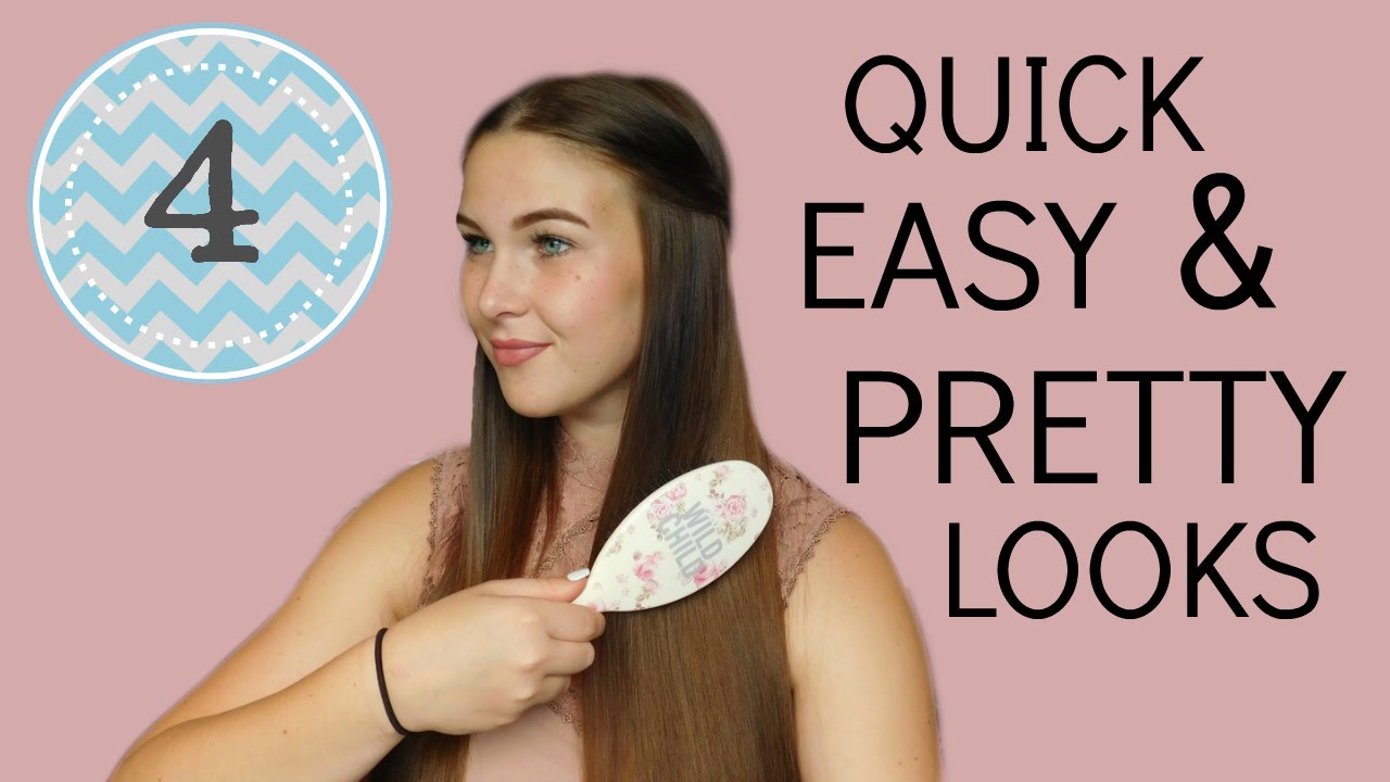 4 Easy, Quick, and Pretty Hairstyles for Long Hair
