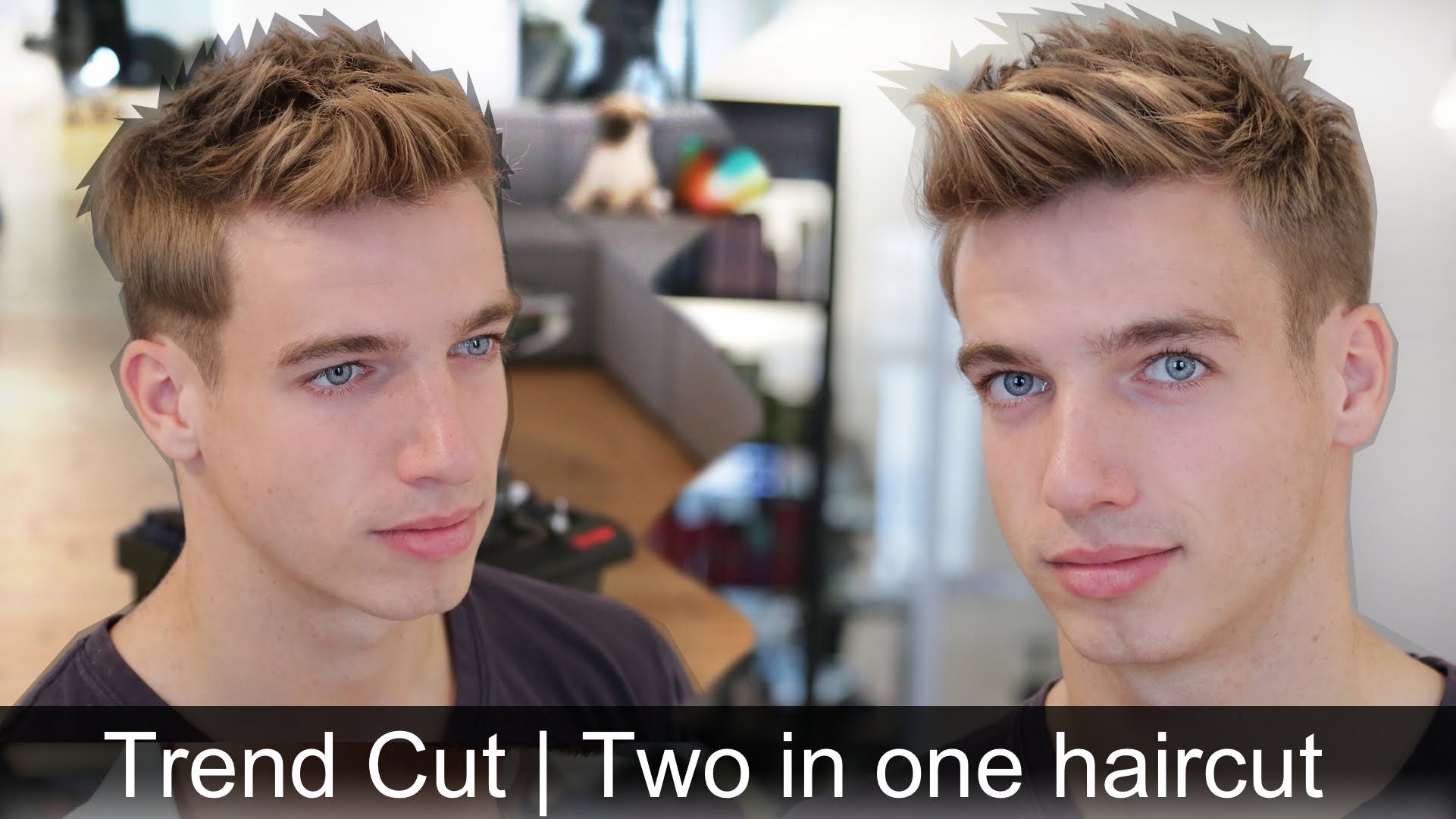Men’s Trendy Hair Tutorial | 2 Hairstyles In 1 Haircut | By Vilain Sidekick & Gold Digger