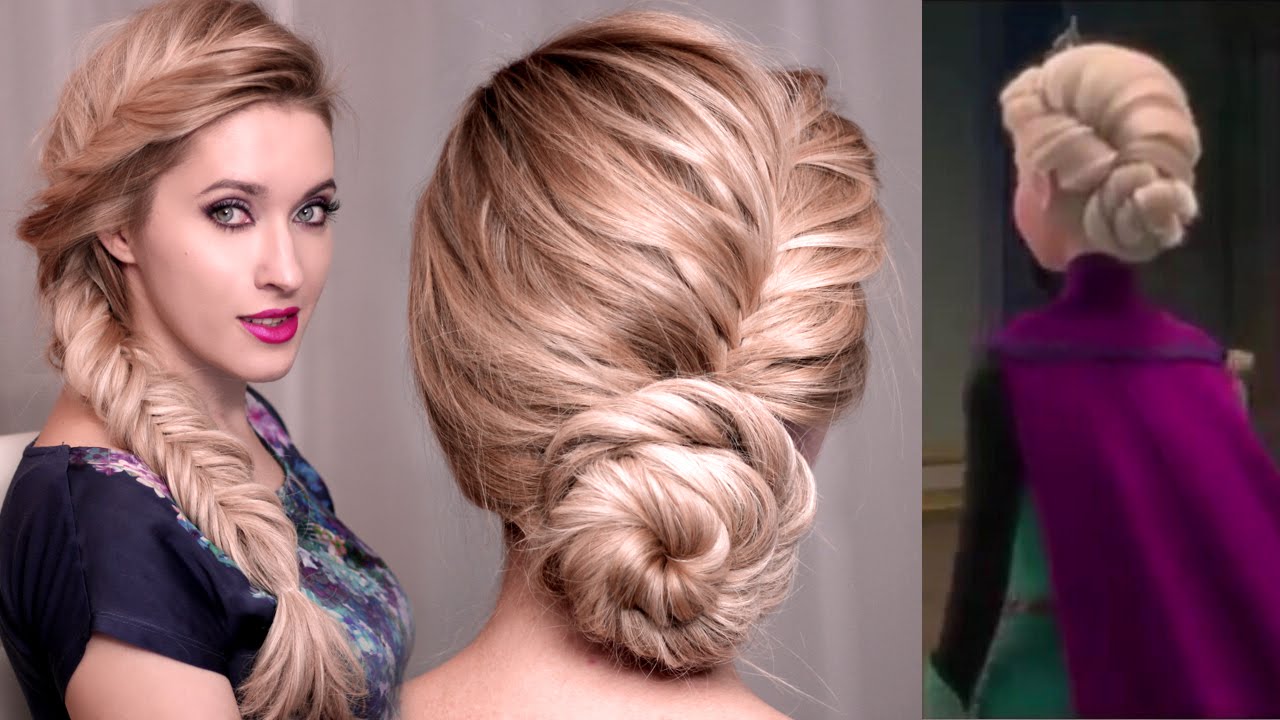 Frozen’s Elsa hairstyle tutorial for long hair: UPDO, BRAID hairstyles for long hair