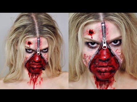 Unzipped Zipper Face SFX Makeup Tutorial | Halloween
