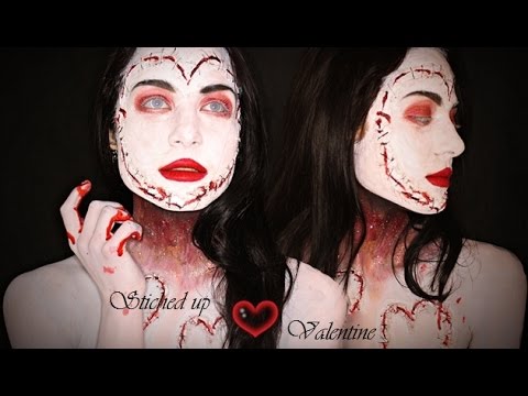 Stitched up Valentine/ Valentine`s Day Makeup Tutorial / Collab