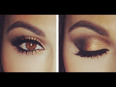 Gold Smokey Eye Tutorial | Eye Makeup Tutorial | Teni Panosian