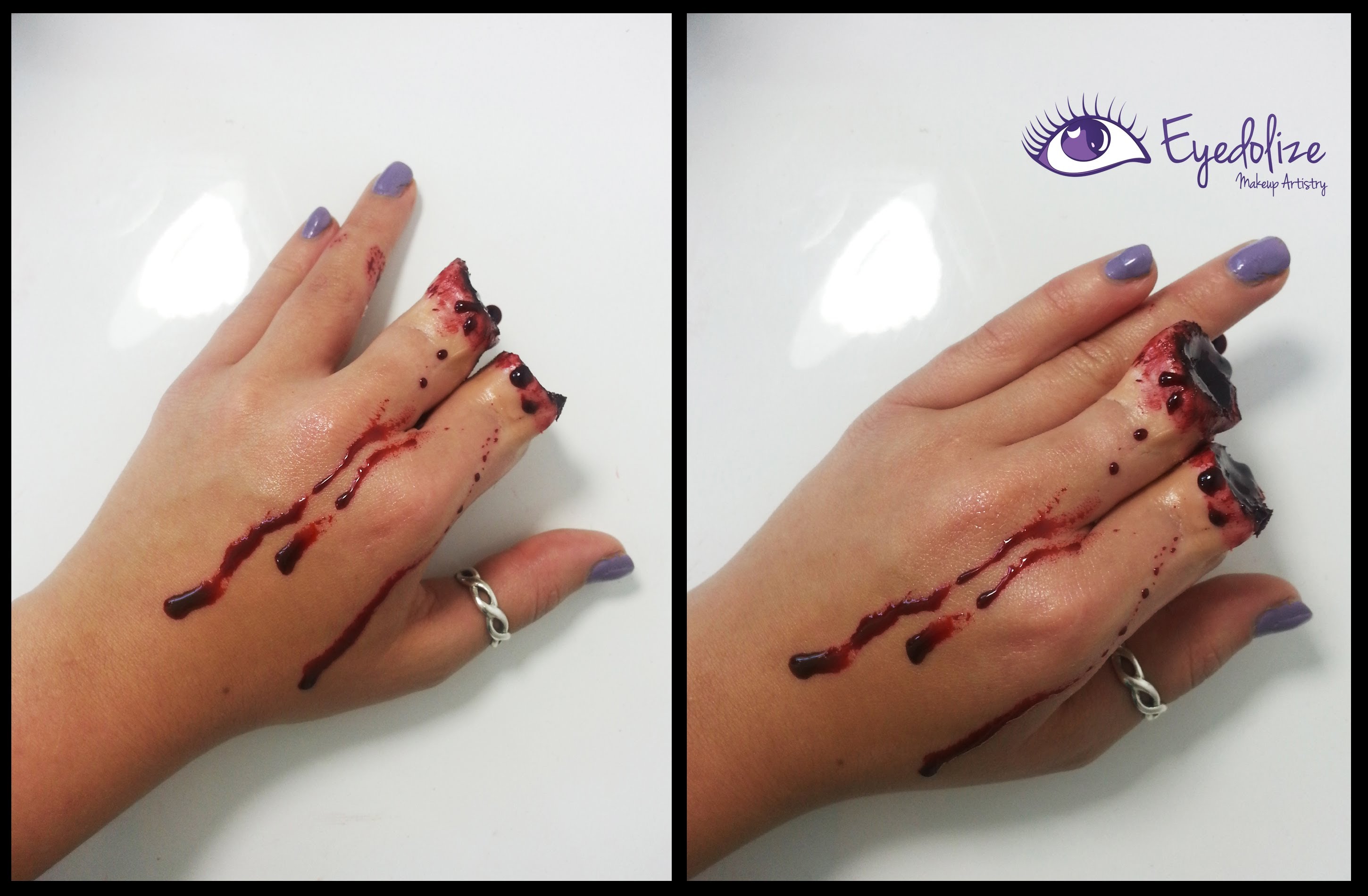 I CHOPPED MY FINGERS OFF!! Halloween Makeup Tutorial By Eyedolize Makeup
