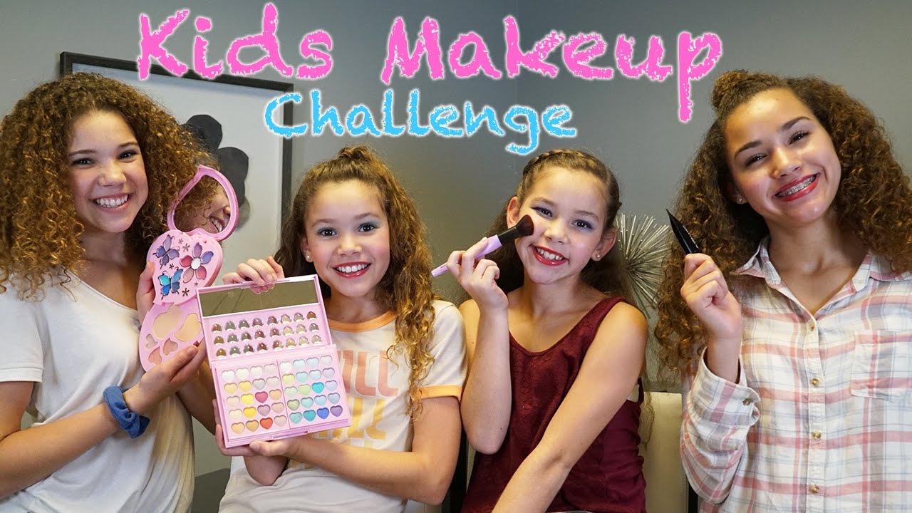 KIDS Makeup Challenge (Haschak Sisters)