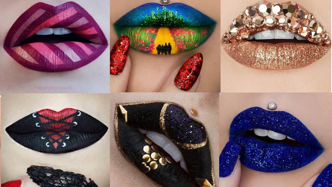 Top 10 Lipstick Tutorial & Lip Art Compilation! Best Makeup Ideas